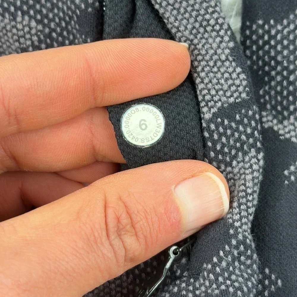 Lululemon Runderful Long Sleeve Heritage Camo Jacquard Black Lunar Rock